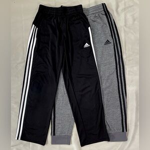 Adidas Black Athletic Pants and Gray Joggers